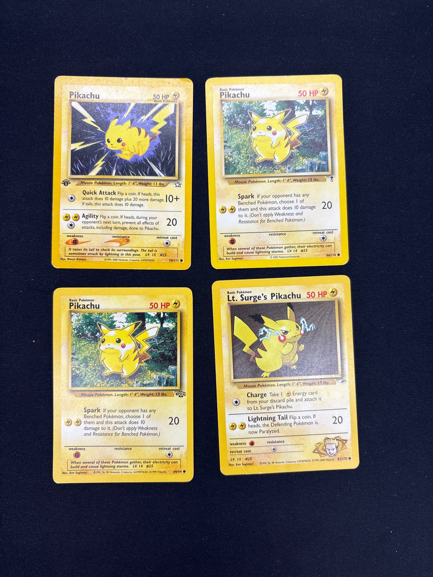 Auction Lot 3: Pikachu Card Lot 2 Conditions Vary