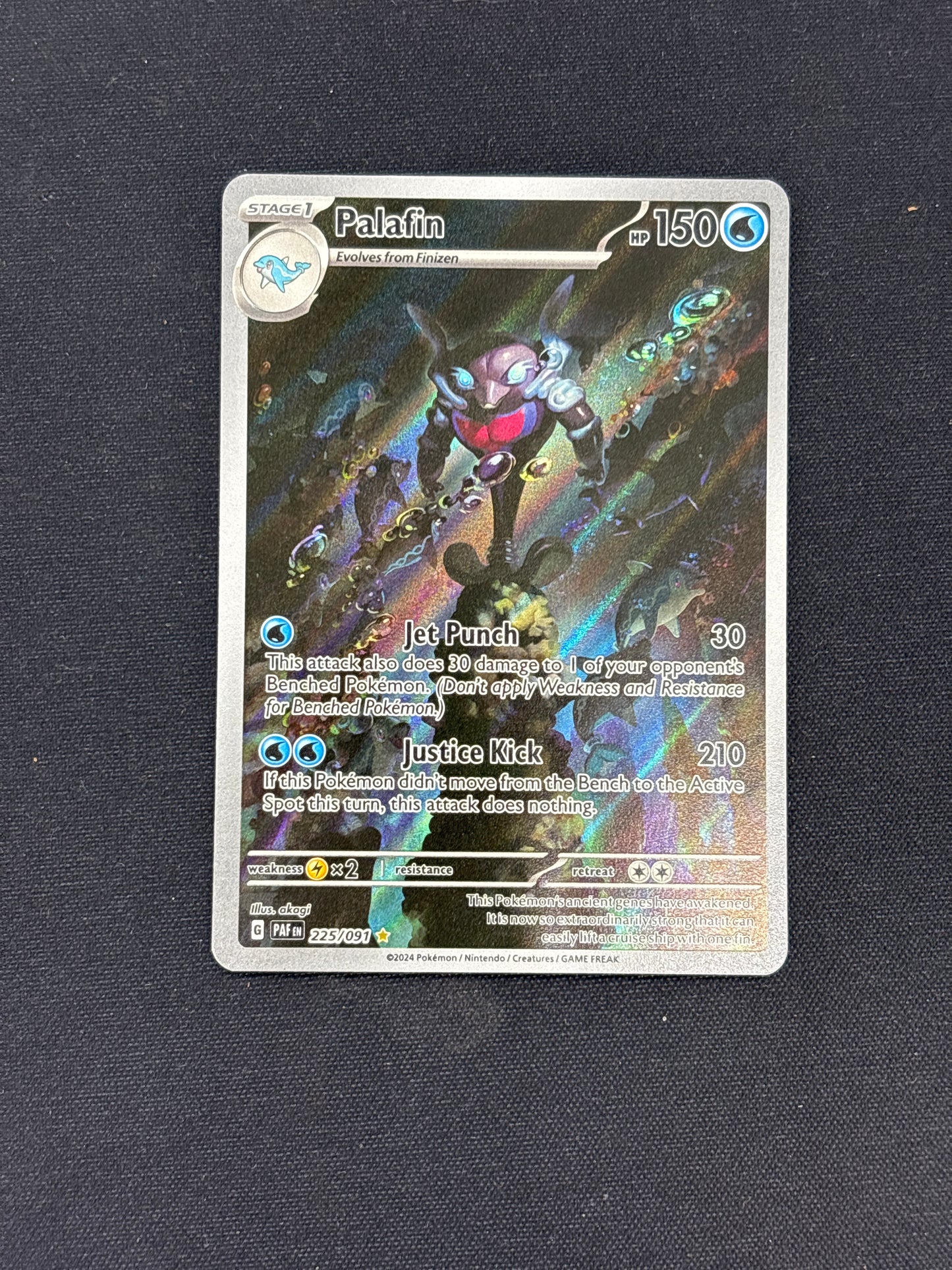 Auction Lot 216: Palafin Full Art Card Conditions Vary