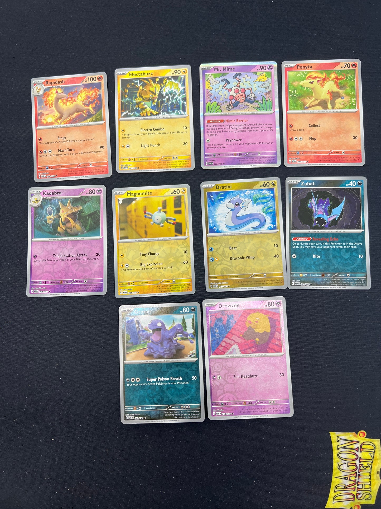 Auction Lot 94: Pokemon Cards Lot of 10 Assorted 151 Reverse Holos Conditions Vary