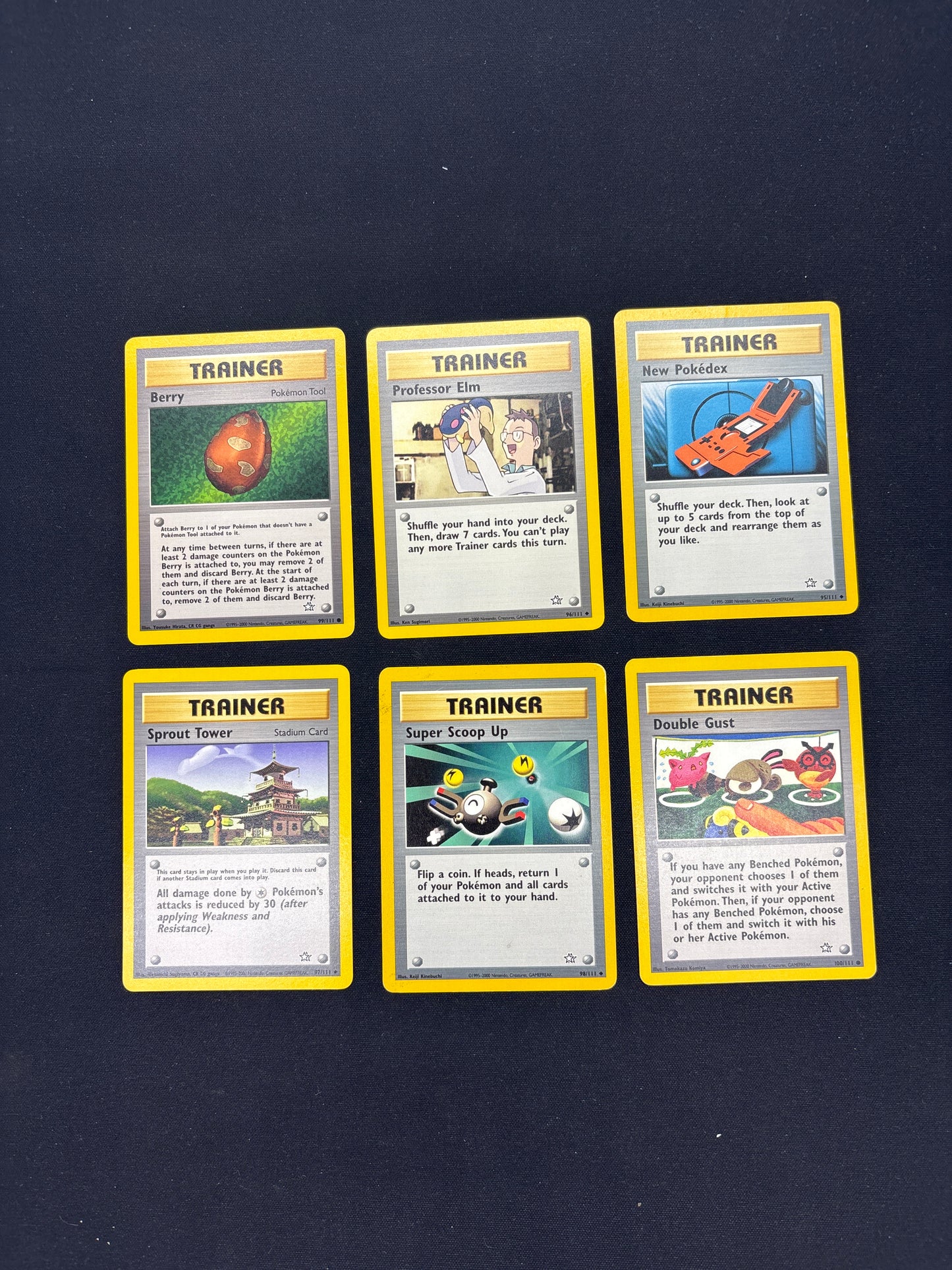 Auction Lot 188: Pokemon Neo Genesis Card Lot 12 Conditions Vary