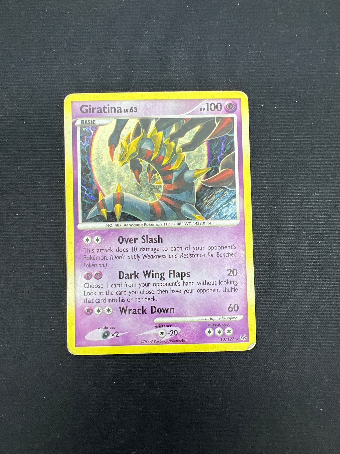 Auction Lot 306: Pokemon Cards Mid Era Giratina Holo Condition Vary