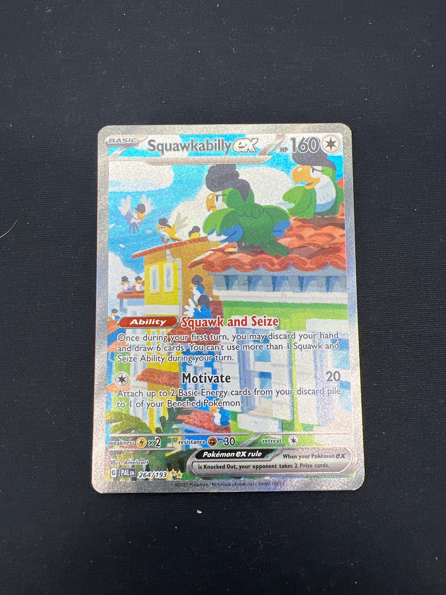 Auction Lot 194: Pokemon Cards Squawkabilly EX Special Illustration Rare Conditions Vary