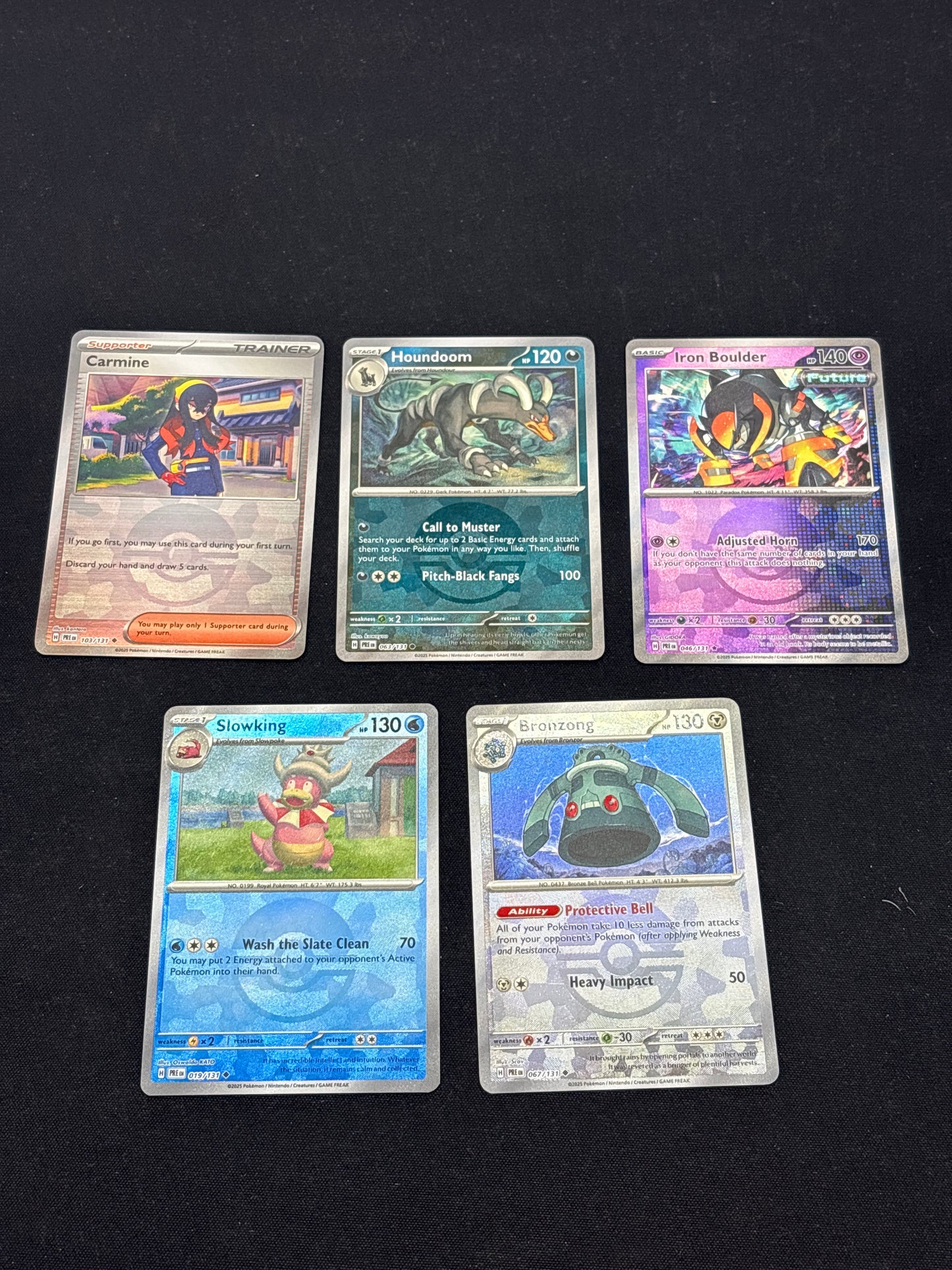 Auction Lot 240: Pokemon Cards Prismatic Evolutions Lot of 5 Pokeball Holos Conditions Vary Lot 2