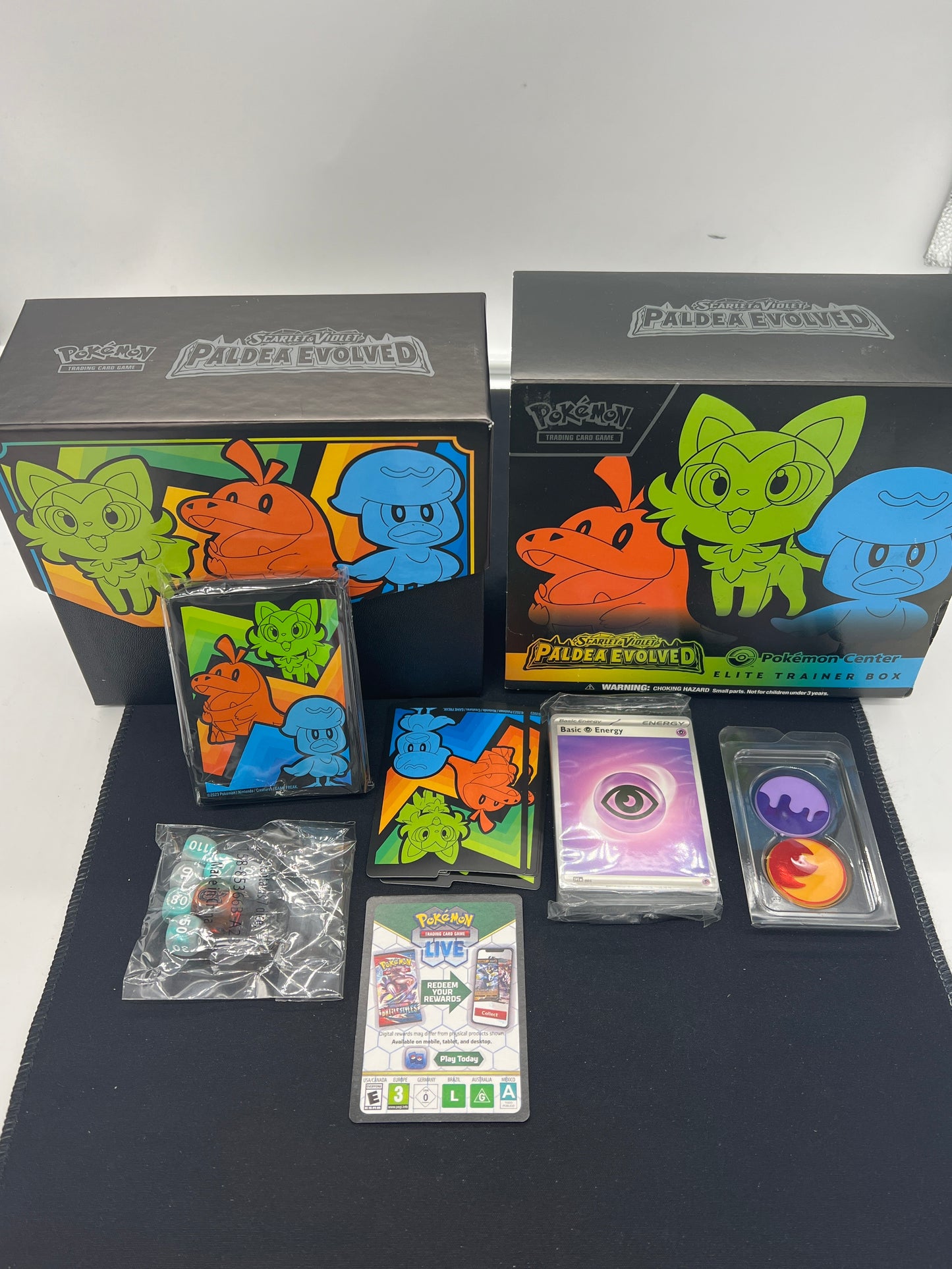 Auction Lot 127: Pokemon Paldea Evolved PC ETB EMPTY With Inserts and Accessories