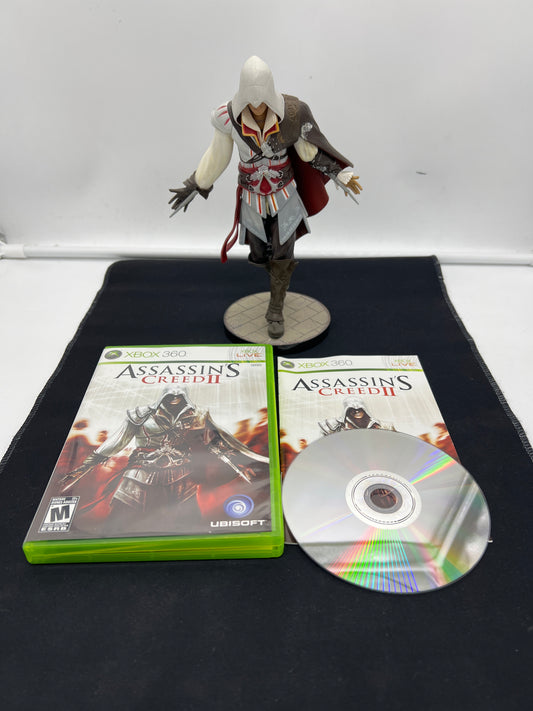Auction Lot 5: XBOX 360 Video Game Assassin's Creed 2 CIB With Ezio Figure