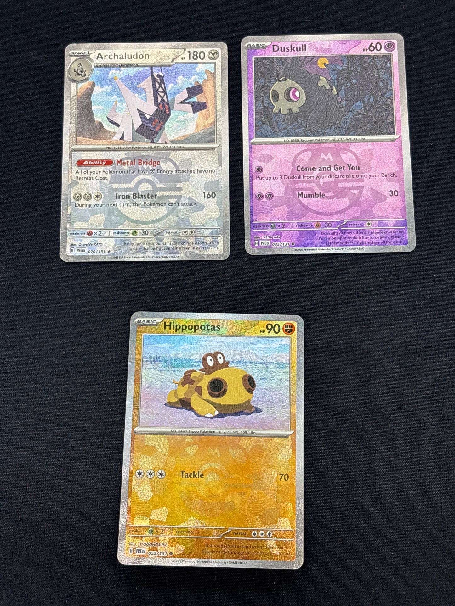Auction Lot 303: Pokemon Prismatic Evolutions Masterball Holo Card Lot Conditions Vary