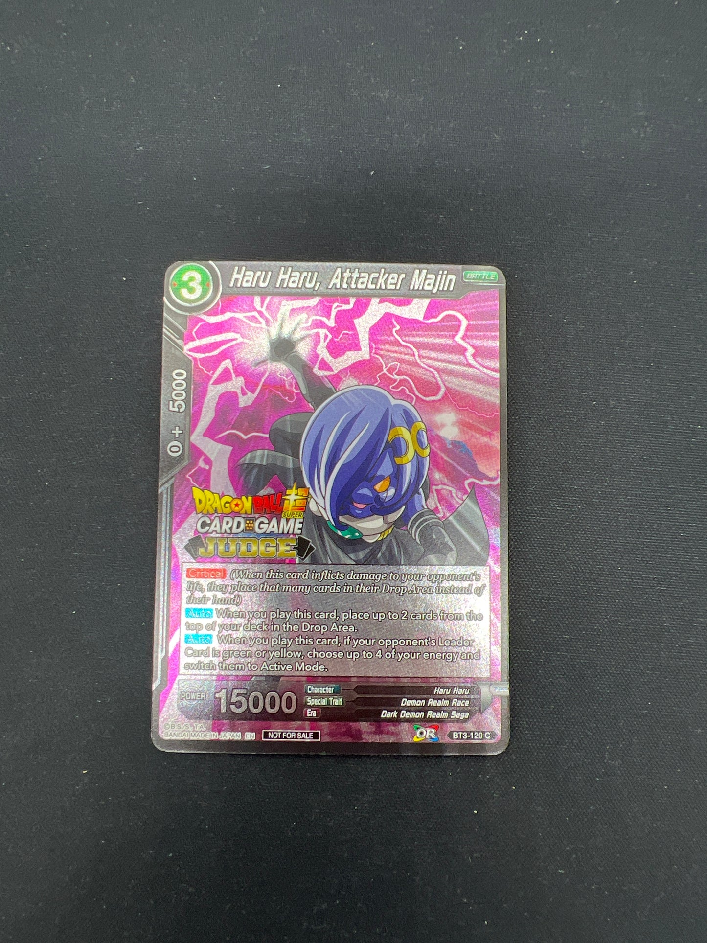 Auction Lot 161: Dragonball TCG Haru Haru, Attacker Majin Condition Vary