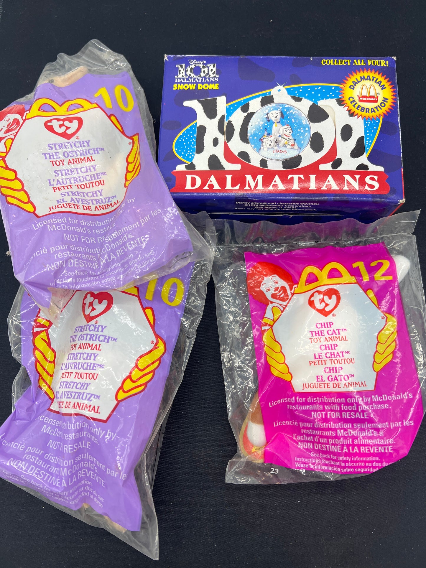 Auction Lot 74: Assorted McDonalds Happy Meal Toys TY 101 Dalmatians