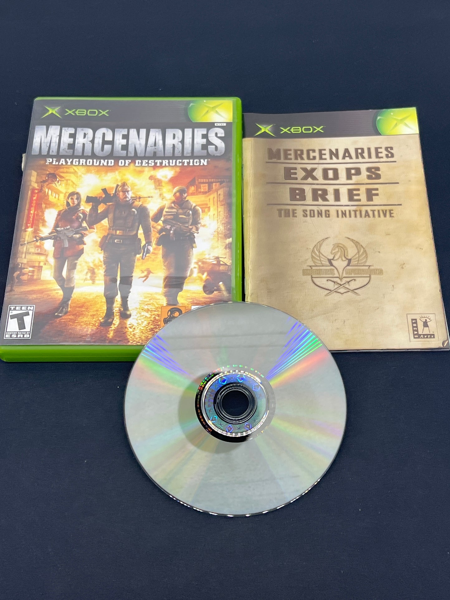 Auction Lot 298: XBOX Video Game Mercenaries Playground of Destruction CIB
