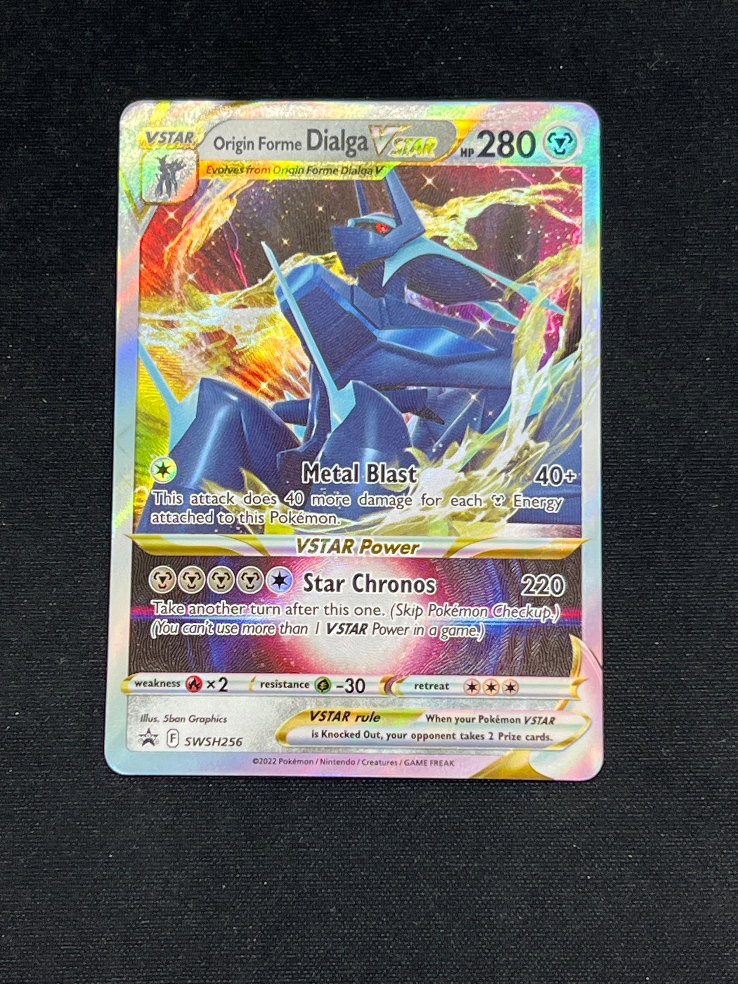 Auction Lot 249: Pokemon Cards Origine Forme Dialga VSTAR SWSH256 Black Star Promo Condition Vary