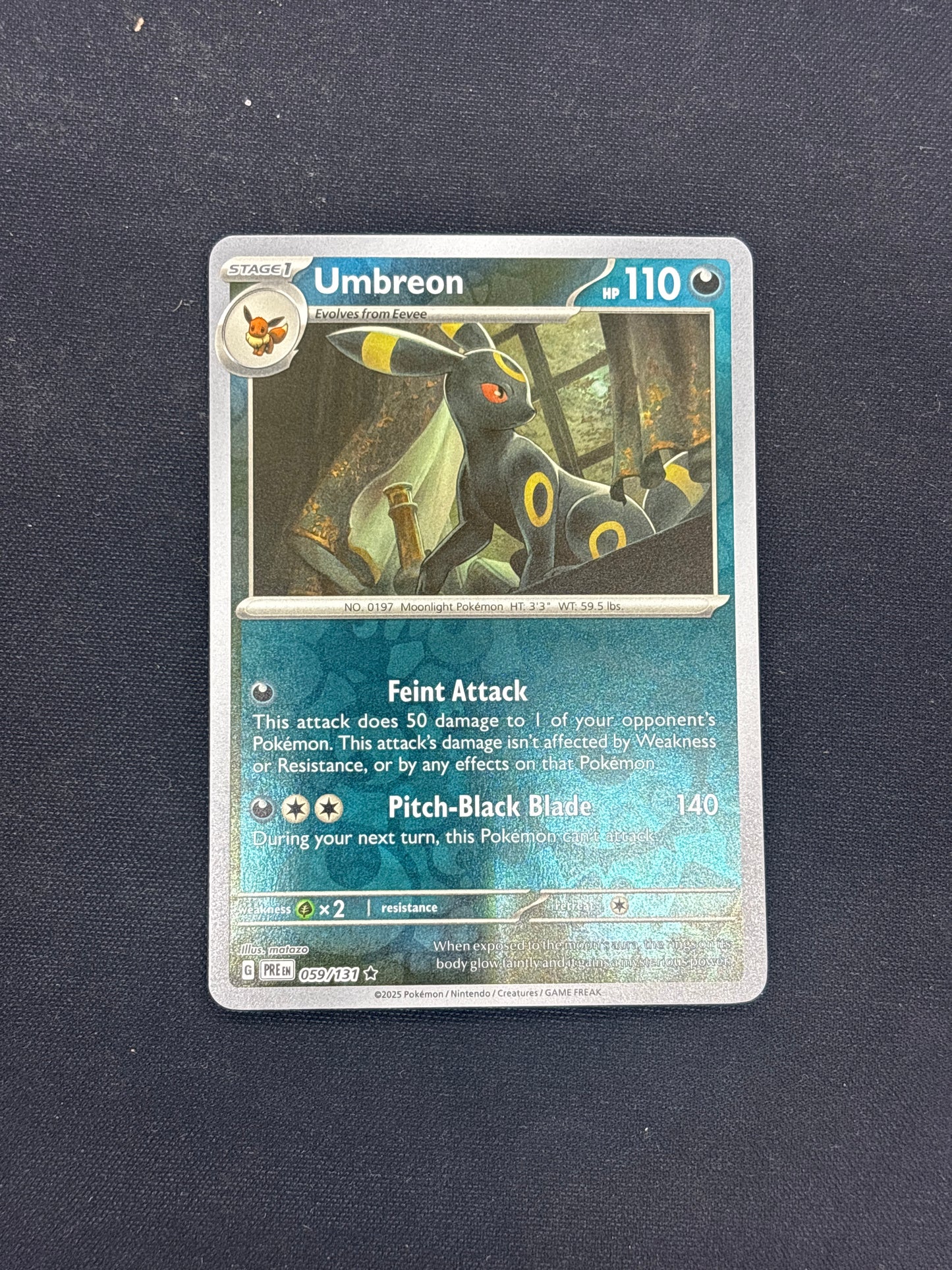 Auction Lot 261: Umbreon Reverse Holo Card Conditions Vary