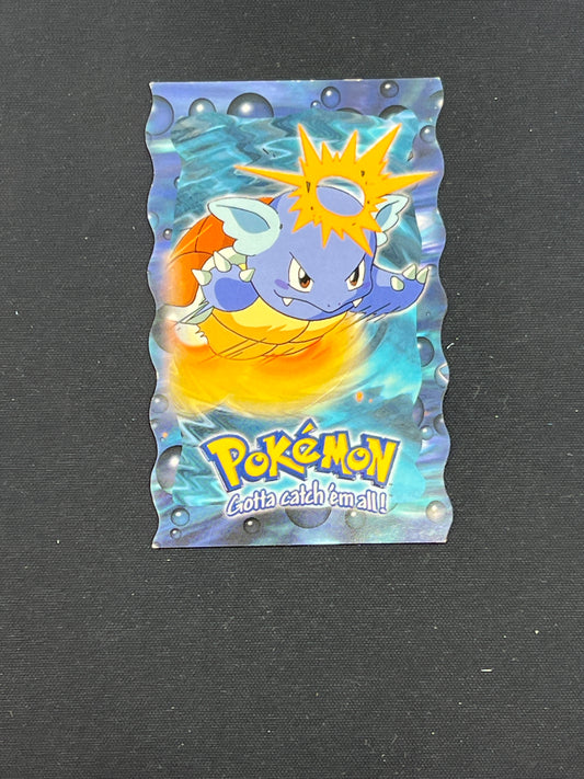 Auction Lot 107: Pokemon Topps Wartortle Die Cut Card Condition Vary