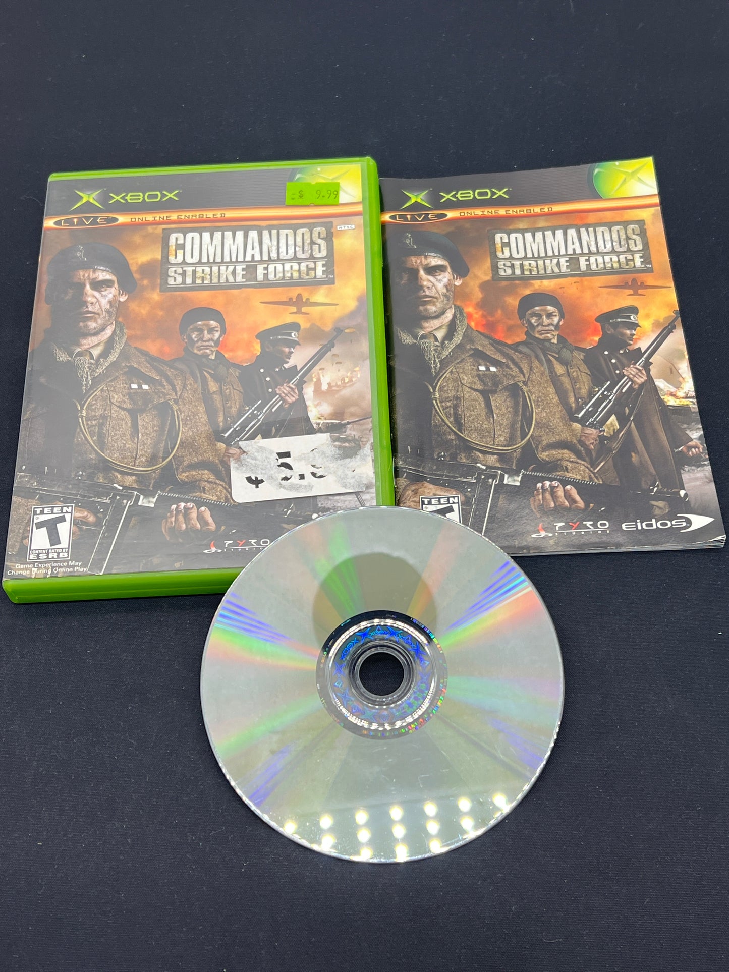 Auction Lot 126: XBOX Video Game Commandos Strike Force CIB