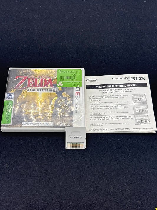 Auction Lot 306: The Legend of Zelda A Link Between Worlds Video Game Nintendo 3DS CIB