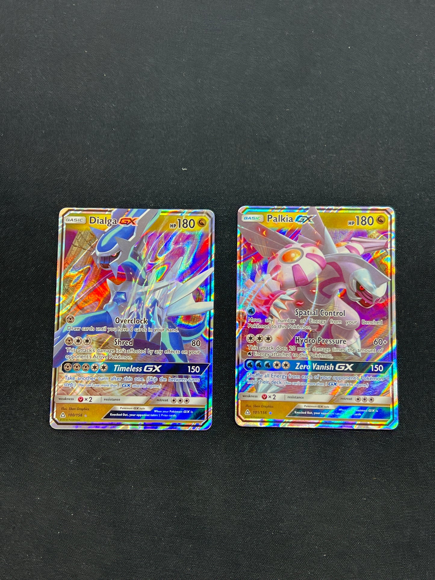 Auction Lot 157: Pokemon Cards Dialga Palkia GX Lot Full Art Conditions Vary