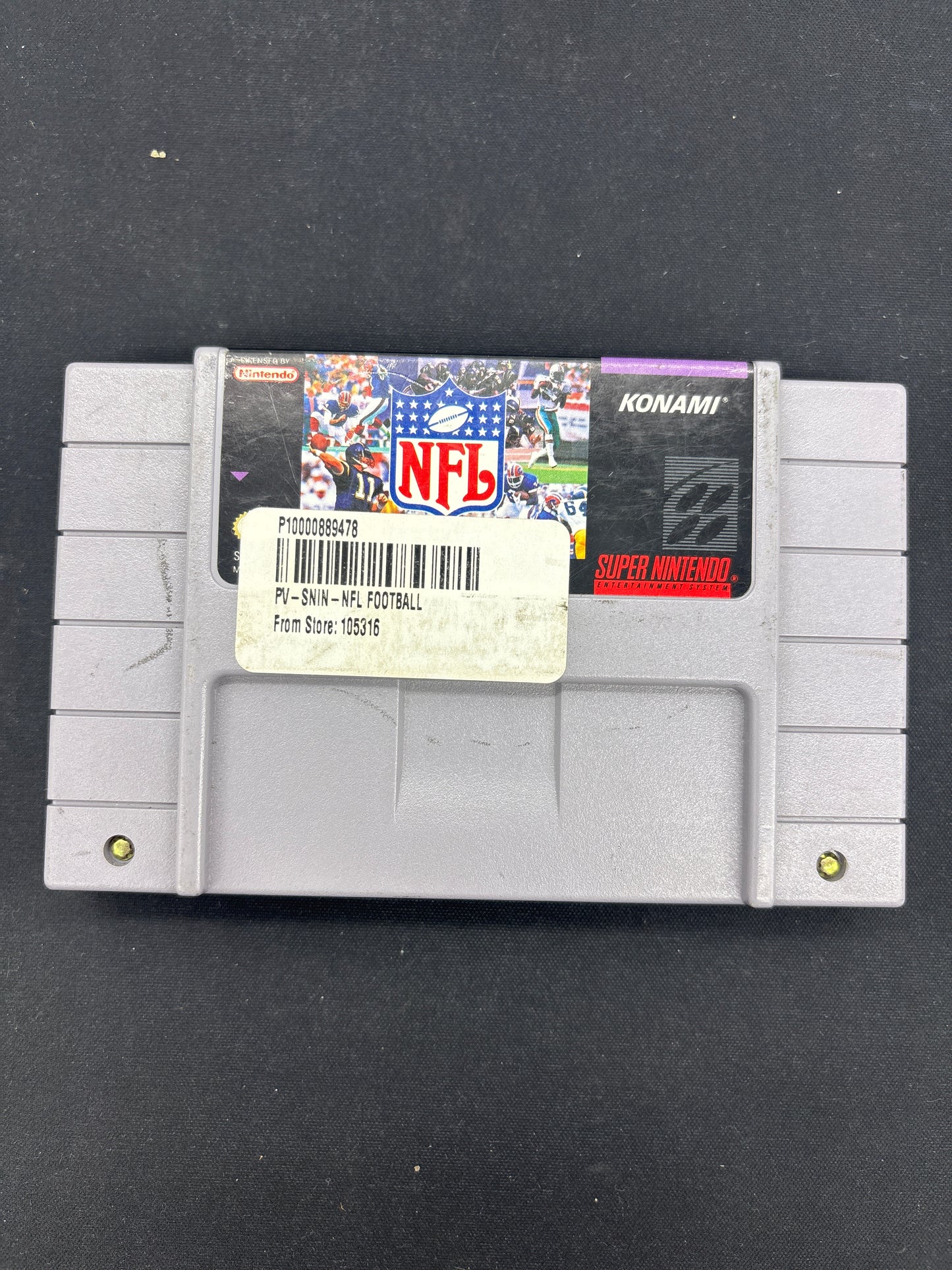 Auction Lot 89: SNES Video Game NFL Loose