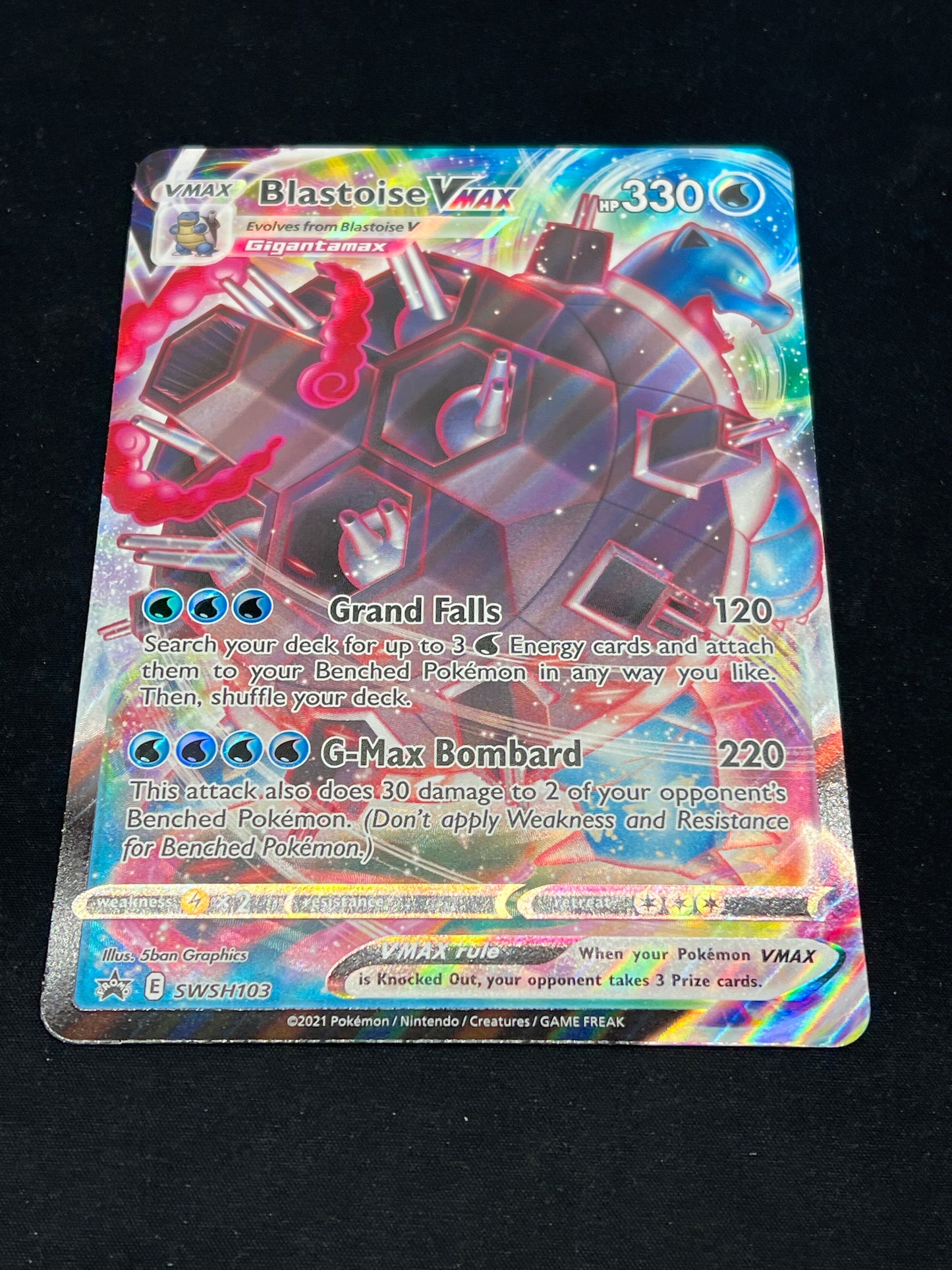 Auction Lot 85: Pokemon Cards Jumbo Blastoise VMAX Collection Box Condition Vary