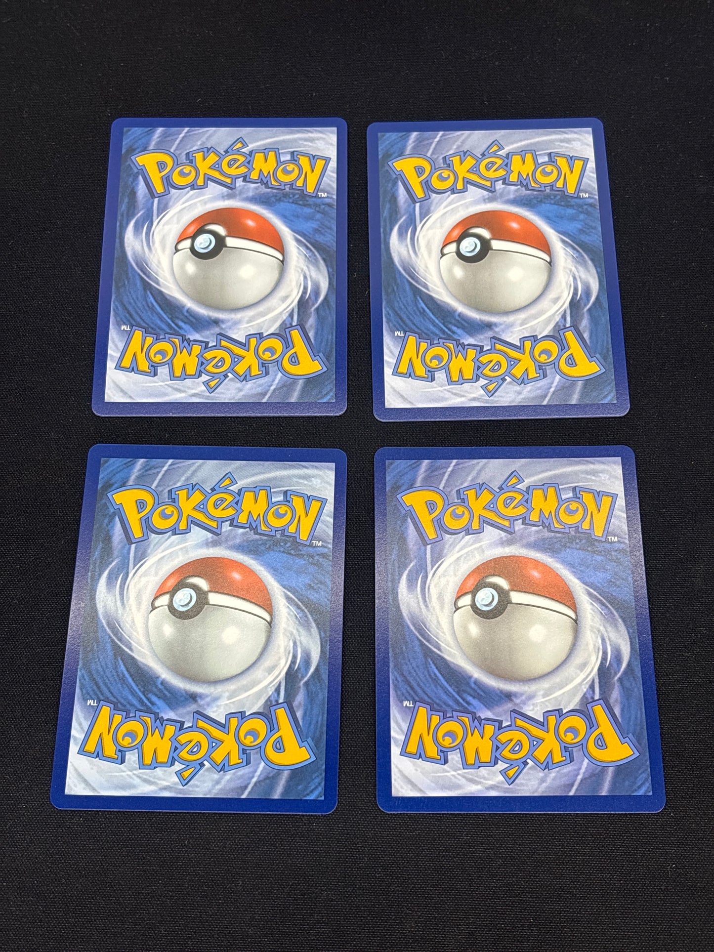 Auction Lot 295: Pokemon Cards Lot of 4 SV Black Bolt White Flare EX Double Rares Conditions Vary