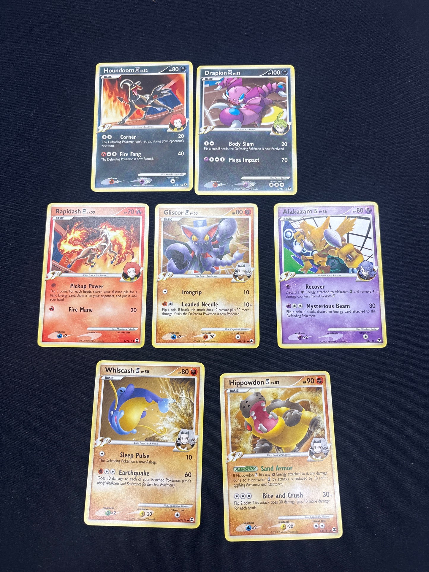 Auction Lot 106: Pokemon Cards Lot of 7 Mid Era Commons Uncommons Conditions Vary