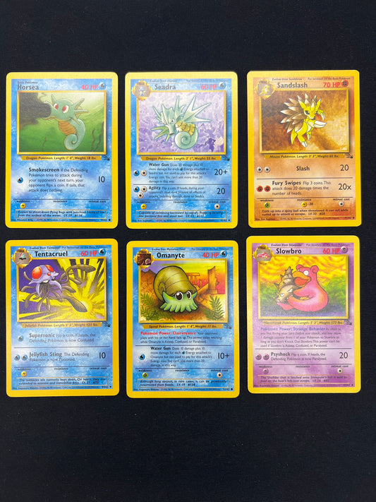 Auction Lot 376: Pokemon Cards Lot of 6 Assorted Fossil Conditions Vary