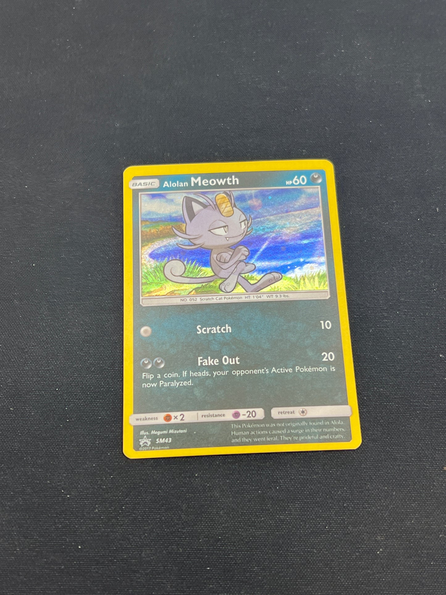 Auction Lot 263: Pokemon Cards Alolan Meowth Holo SM Promo Conditions Vary