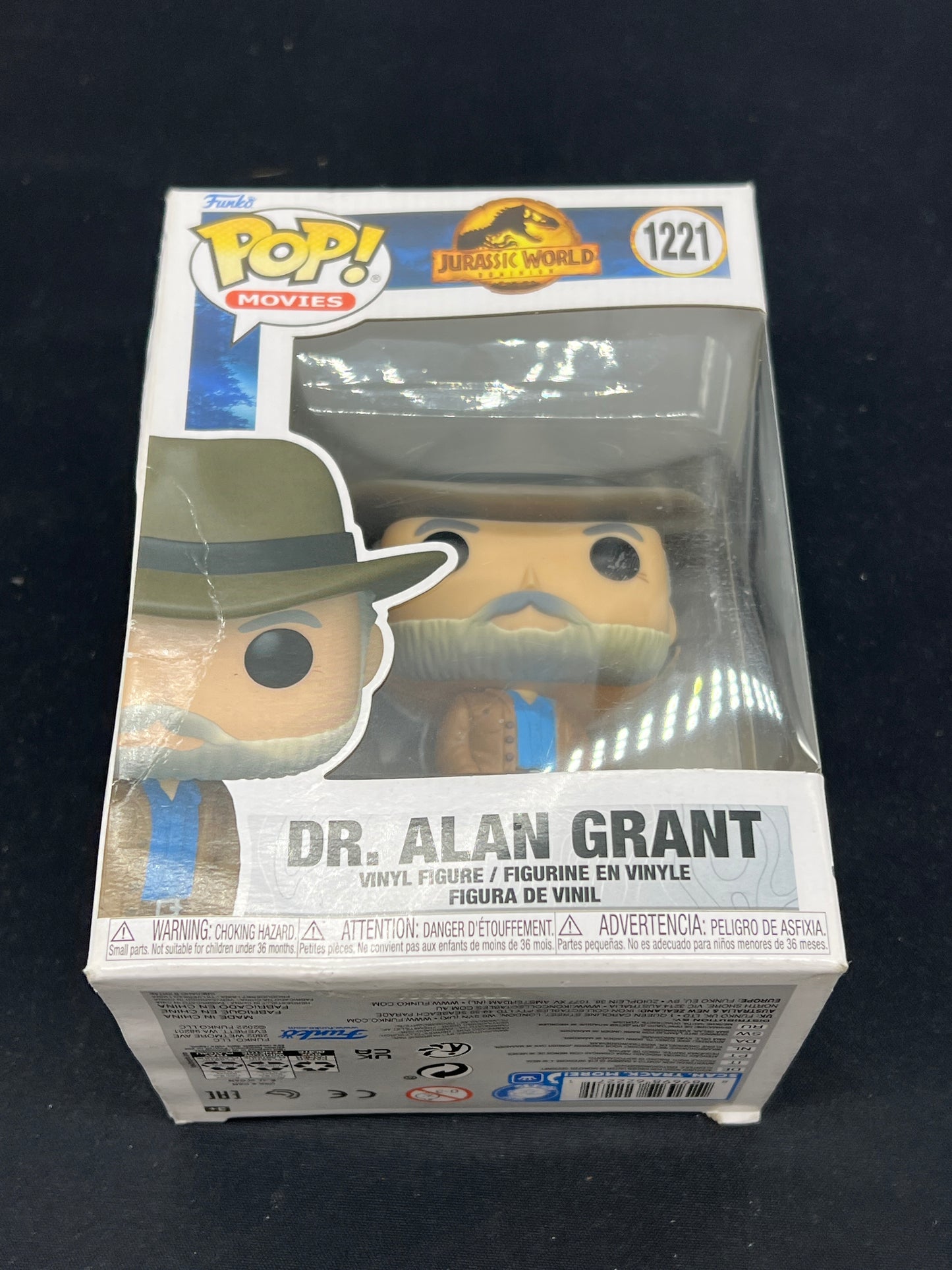 Auction Lot 12: POP Funko Jurassic Park Dr. Alan Grant 1221 Figure