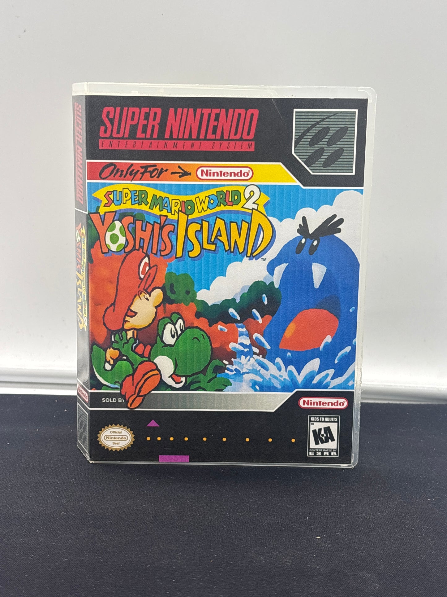 Auction Lot 115: Super Mario 2 Yoshi's Island Empty Video Game Case SNES