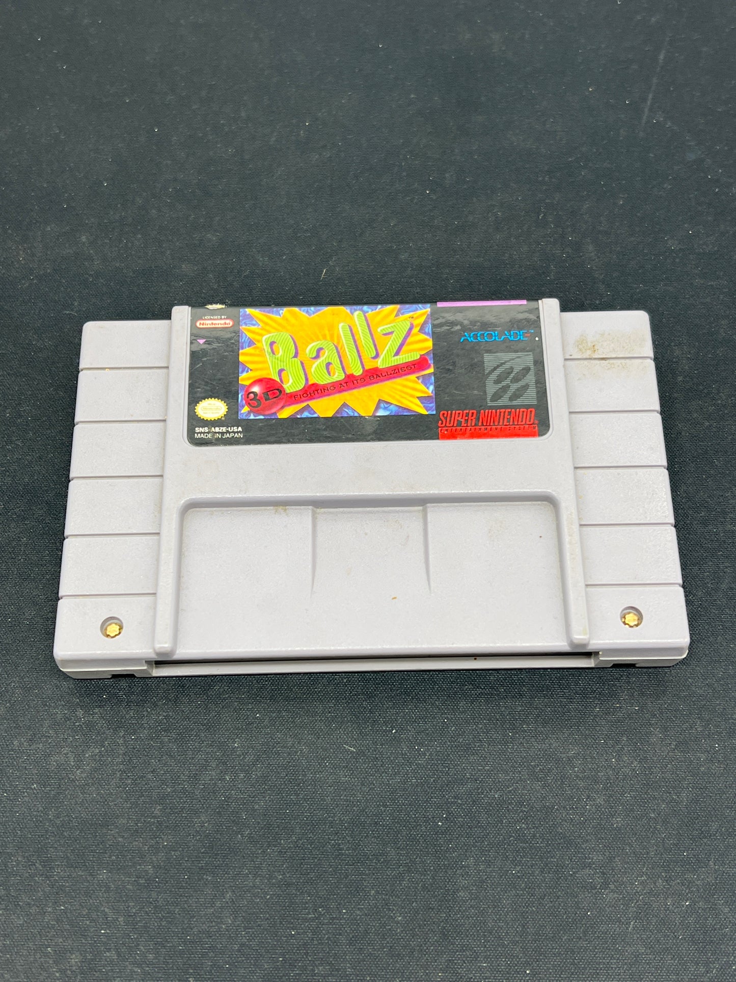 Auction Lot 61: Nintendo SNES Video Game Ballz Loose