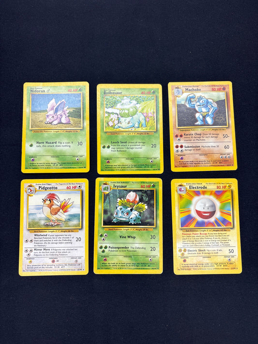 Auction Lot 30: Pokemon Base Set Card Lot 2 Conditions Vary