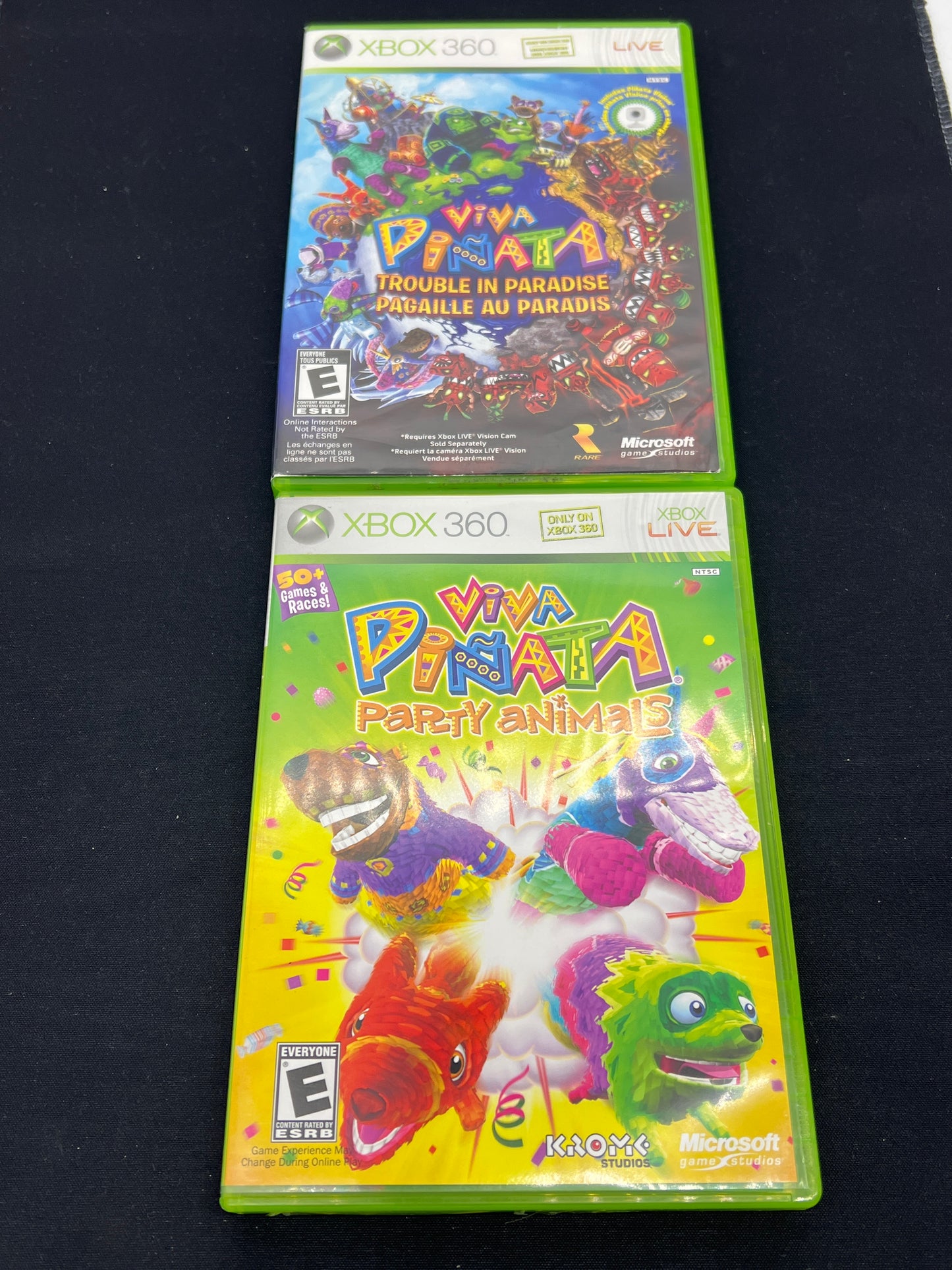 Auction Lot 280: XBOX 360 Video Game Lot of 2 Viva Pinata Trouble in Paradise Viva Pinata Party Animals