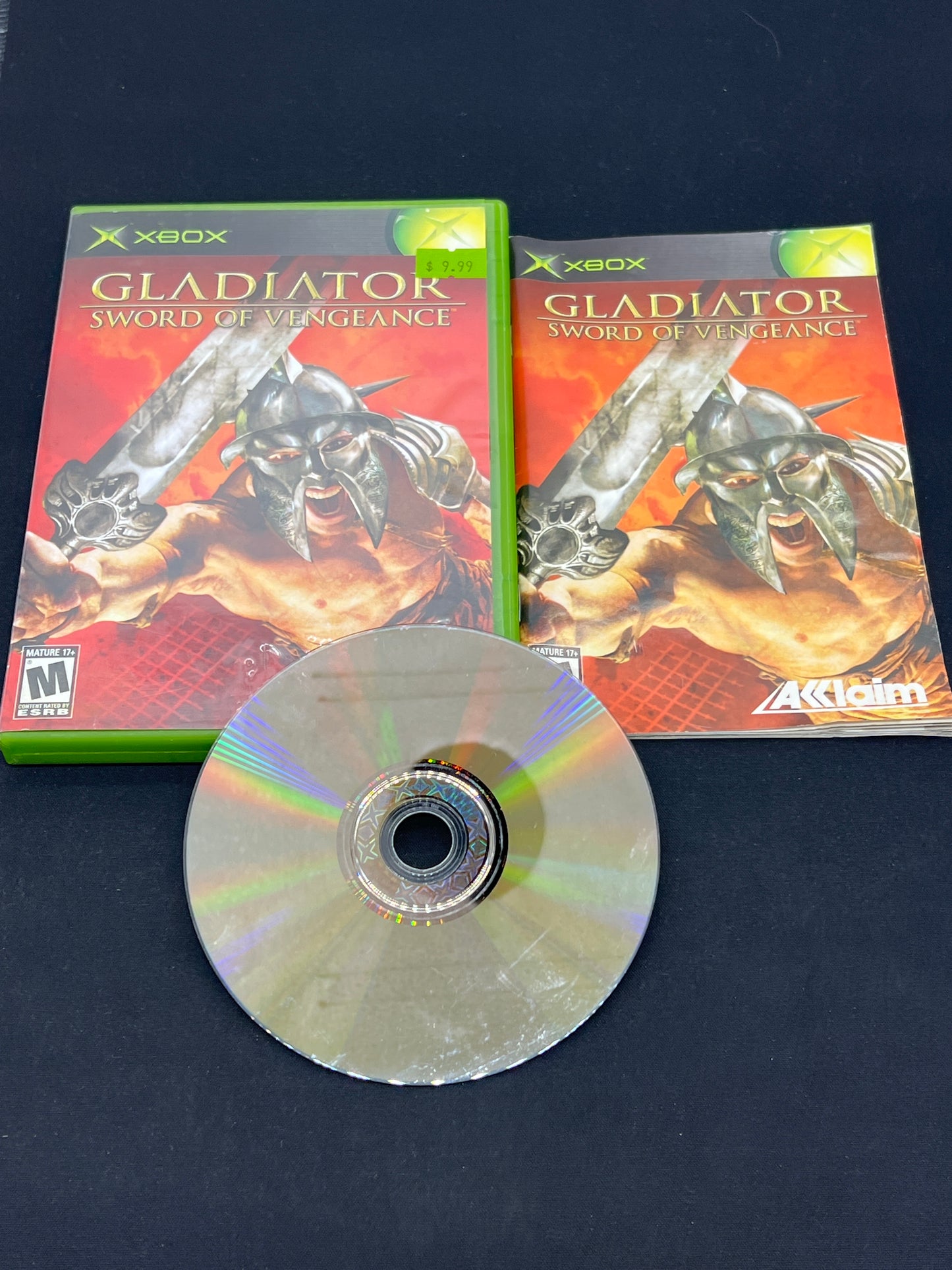 Auction Lot 129: XBOX Video Game Gladiator World of Vengeance CIB