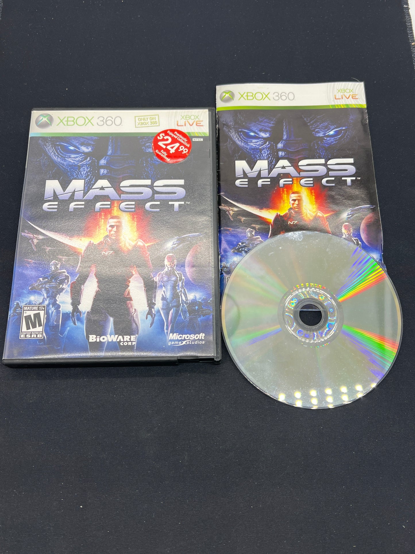 Auction Lot 7: XBOX 360 Video Game Mass Effect CIB