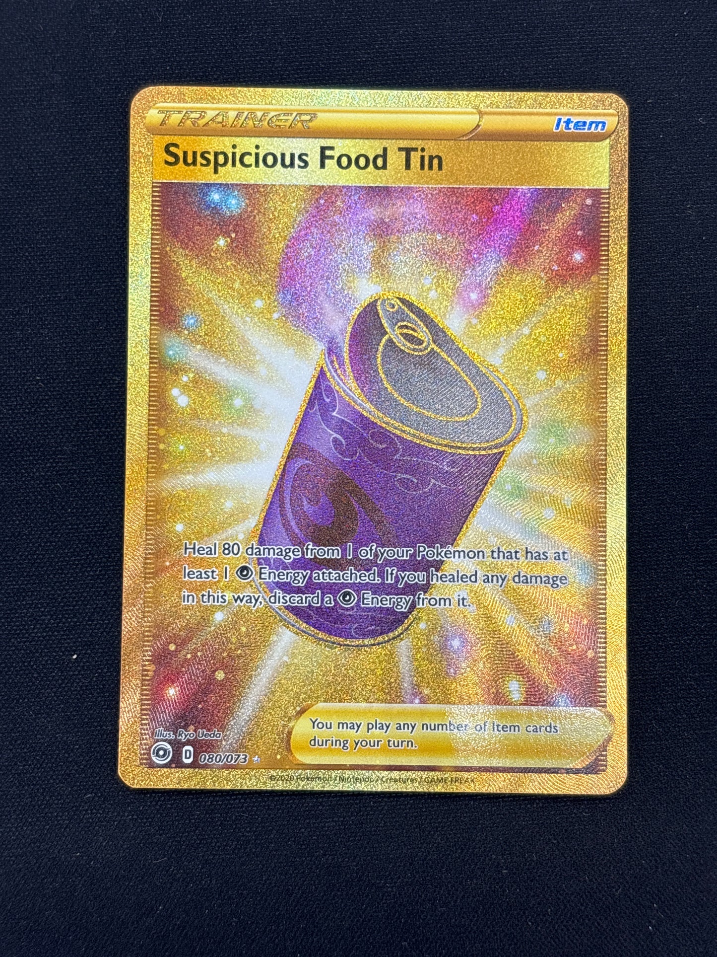 Auction Lot 38: Suspicious Food Tin Gold Card Conditions Vary