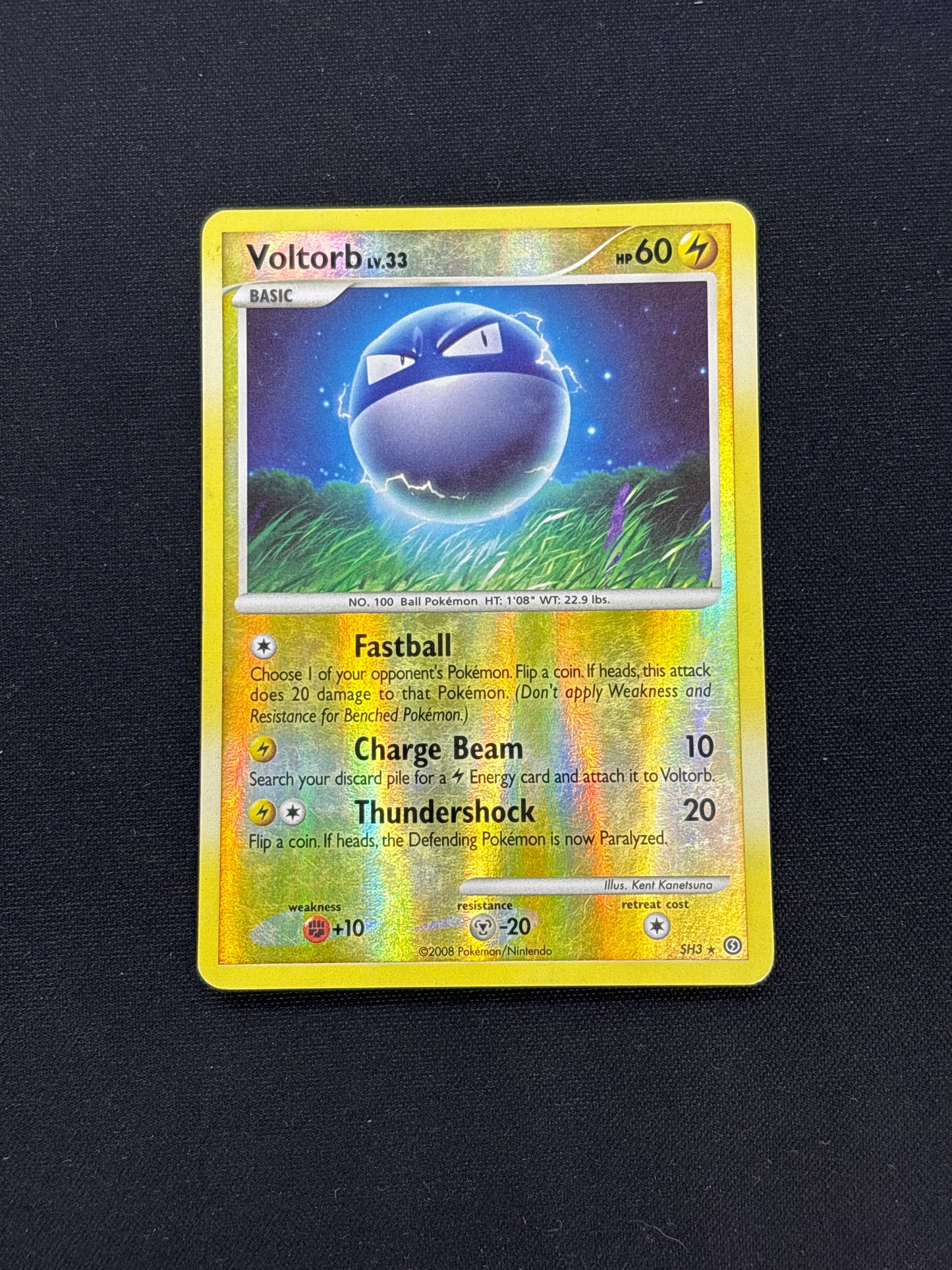 Auction Lot 308: Voltorb Shiny Reverse Holo Card Conditions Vary