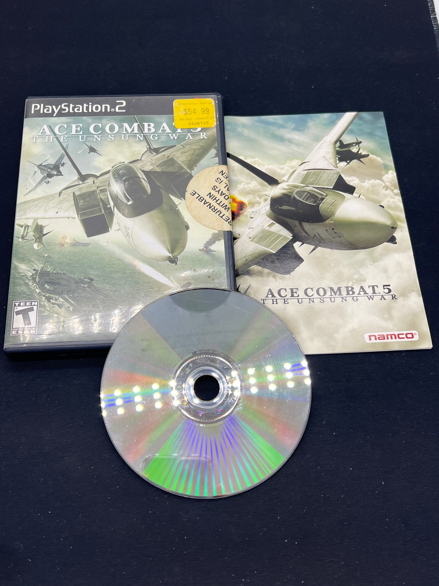 Auction Lot 39: Playstation2 Ace Combat 5 The Unsung War CIB