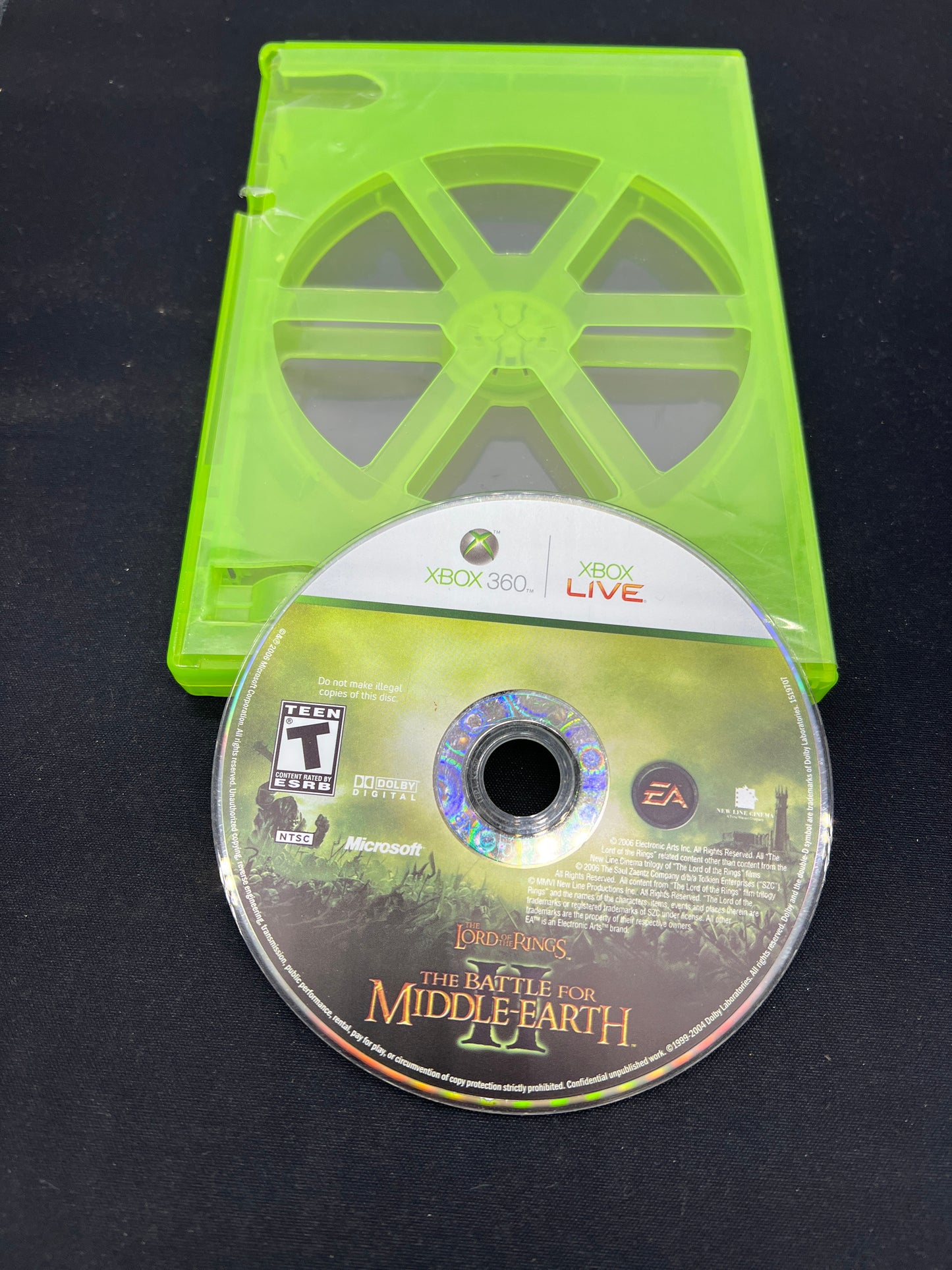 Auction Lot 46: XBOX 360 Video Game The Lord of the Rings The Battle for Middle Earth Loose