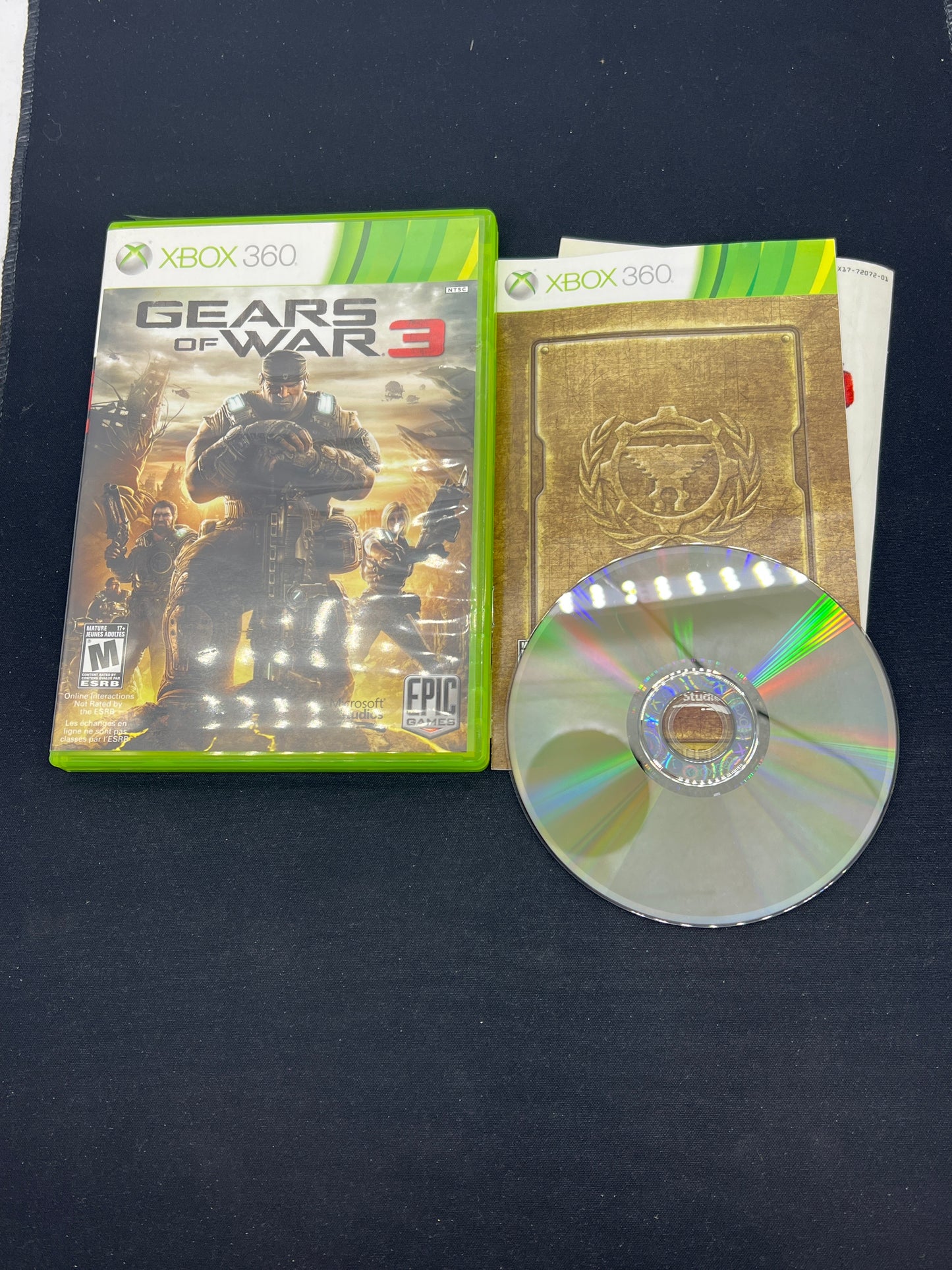Auction Lot 91: XBOX 360 Gears of War 3 CIB
