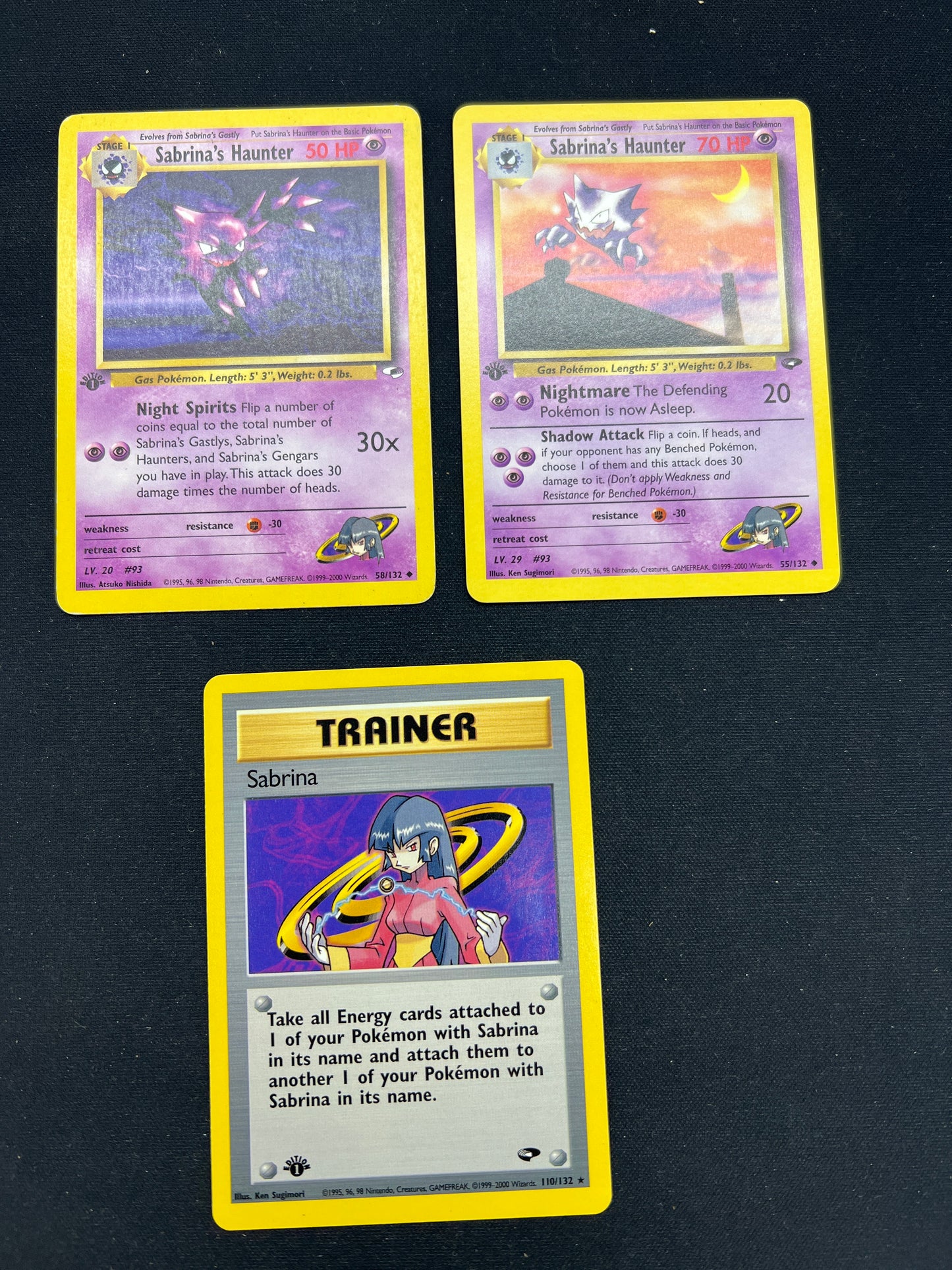 Auction Lot 80: Pokemon Cards 1st Edition Gym Series Sabrina's Pokemon Lot Conditions Vary