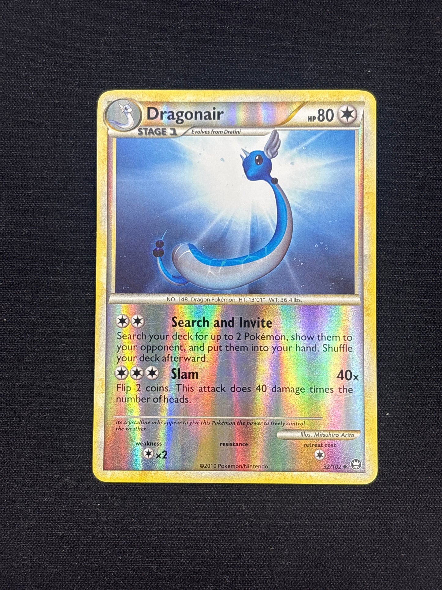 Auction Lot 110: Pokemon Cards Dragonair Mid Era Reverse Holo Condition Vary