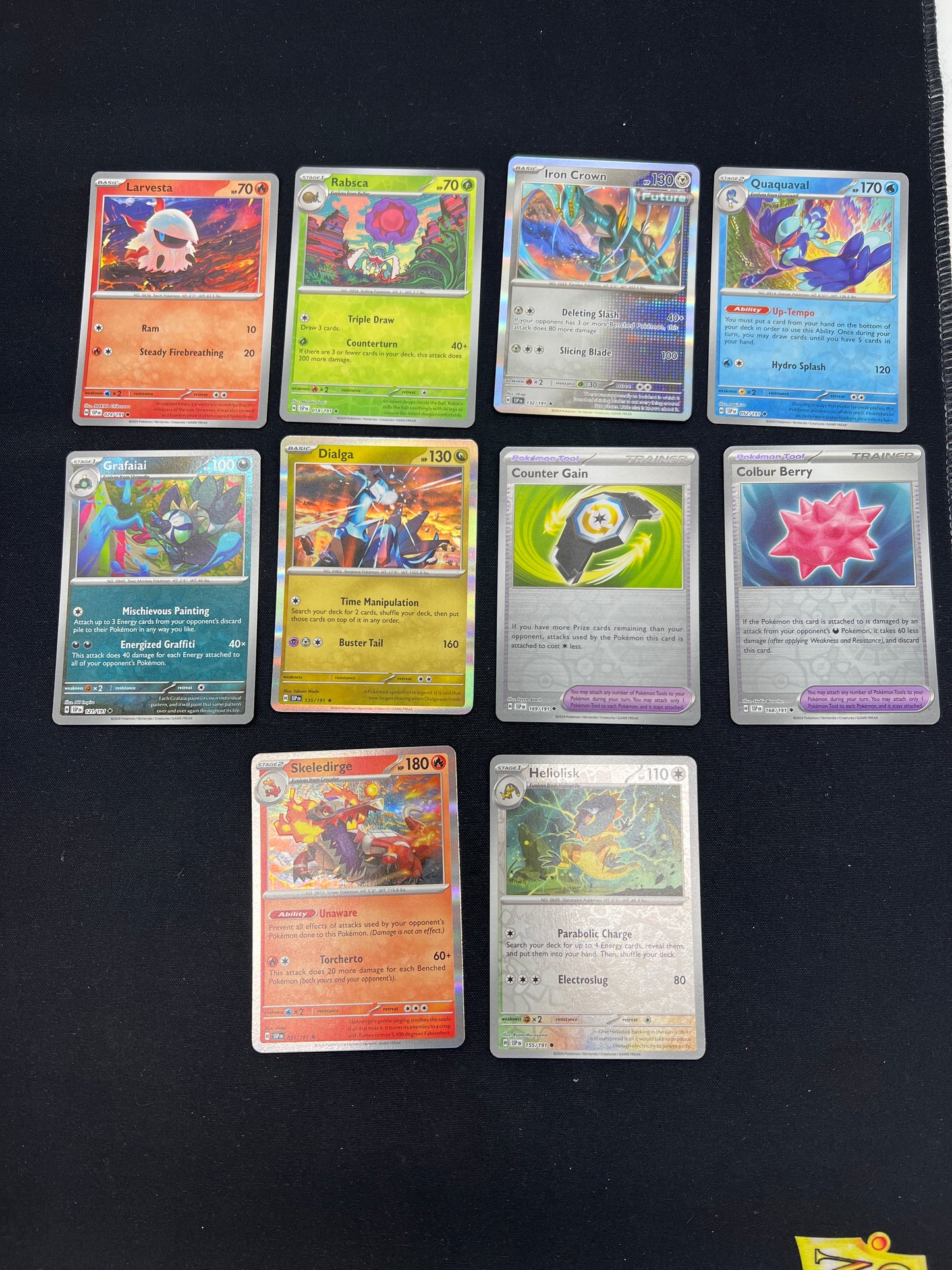 Auction Lot 229: Pokemon Cards Lot of 10 Assorted Reverse & Holos SV Conditions Vary