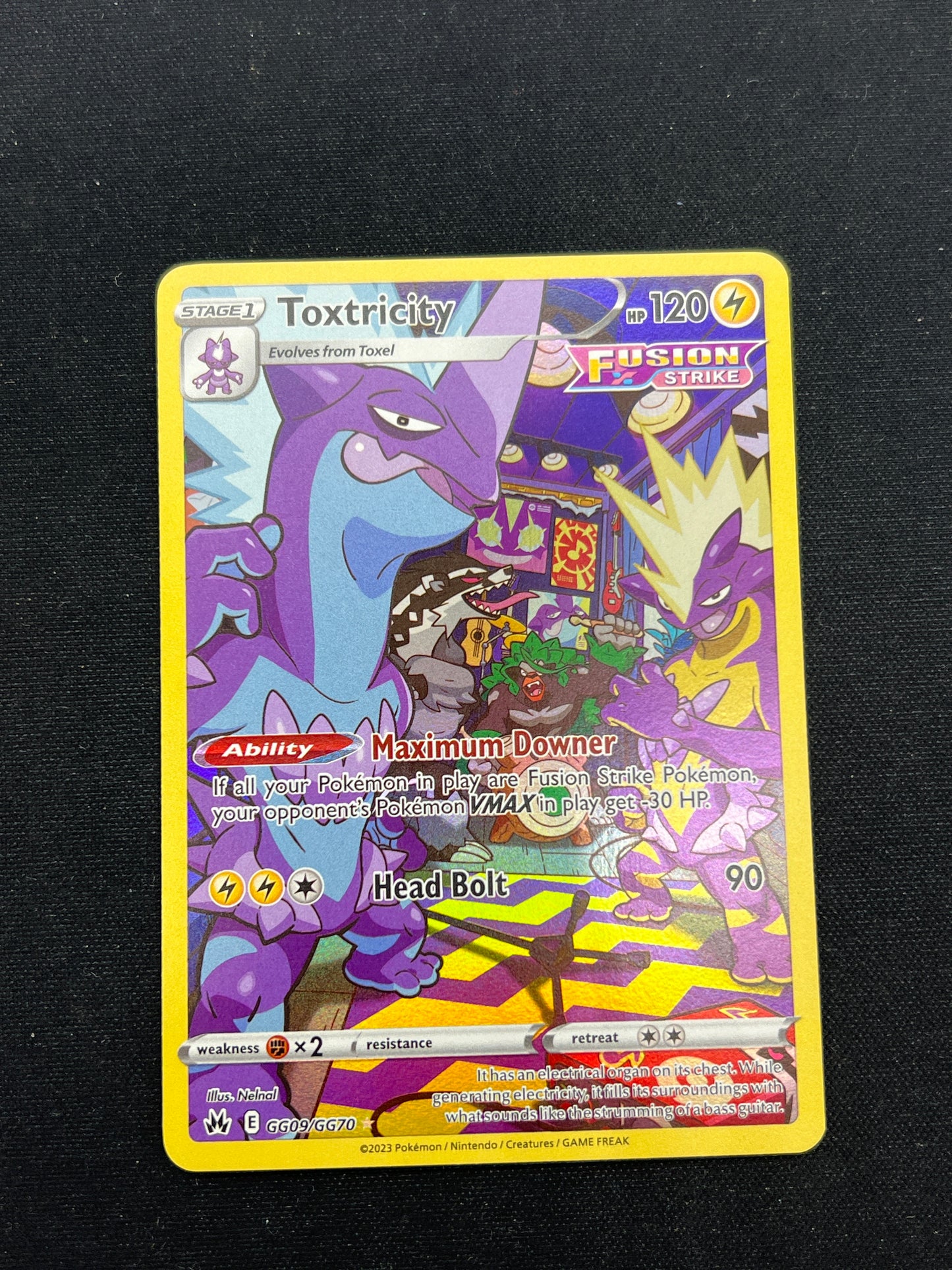 Auction Lot 126: Pokemon Cards Toxtricity Gallerian Gallery Crown Zenith Conditions Vary