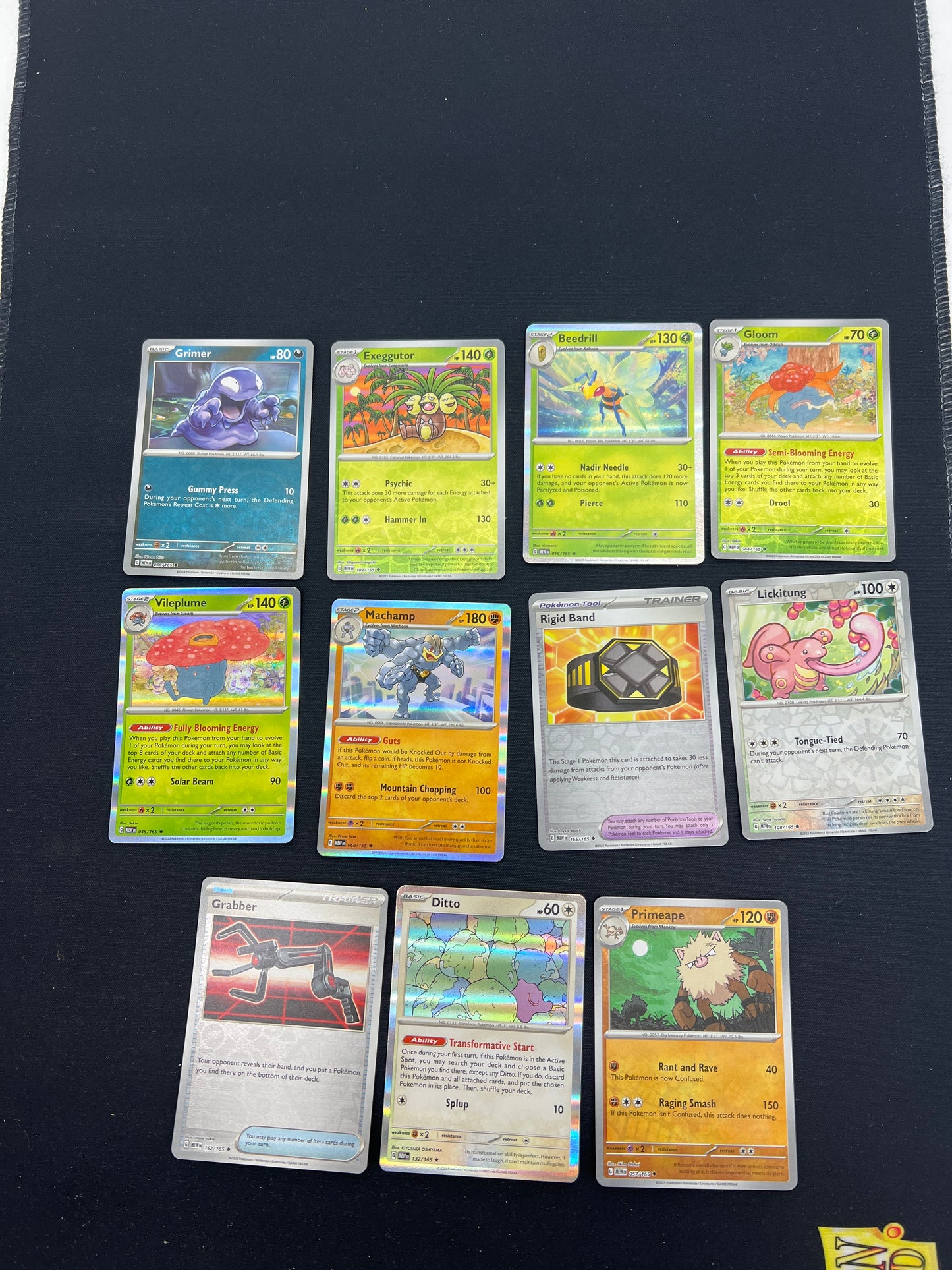Auction Lot 95: Pokemon Cards Lot of 11 Assorted 151 Reverse Holos Conditions Vary