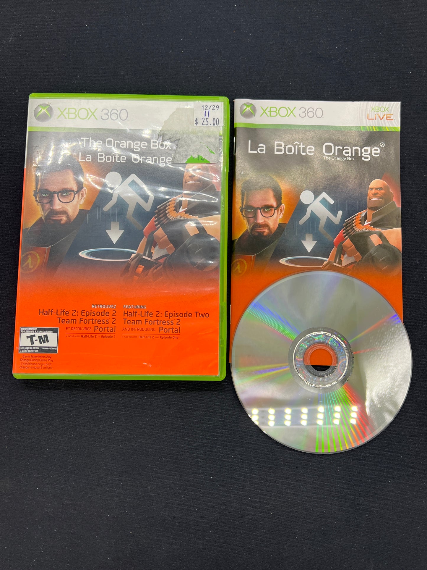 Auction Lot 49: XBOX 360 Video Game The Orange Box CIB