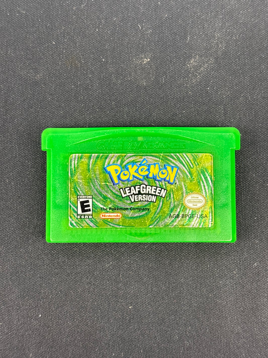 Auction Lot 100: Pokemon Leaf Green Video Game Nintendo GBA Loose