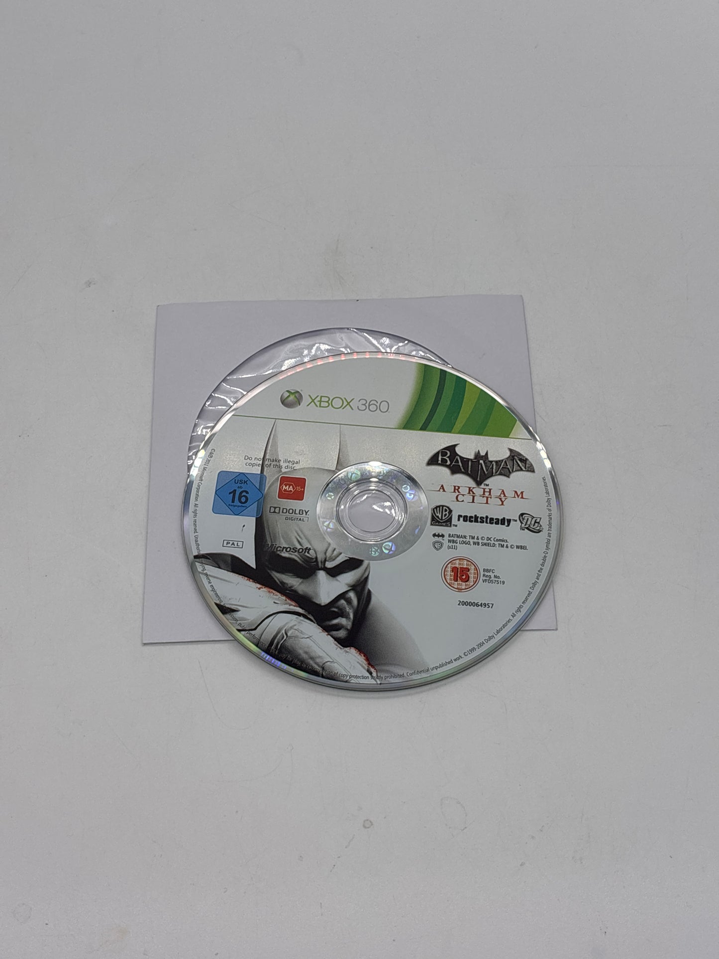 Auction Lot 138: Batman Arkham City Video Game XBOX 360 PAL Region CIB