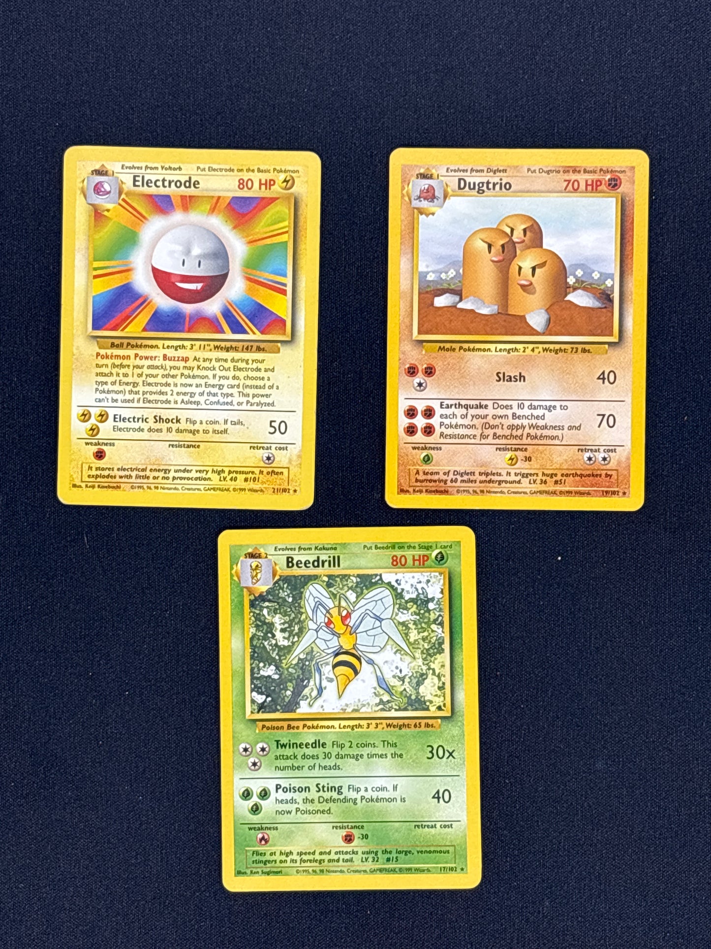 Auction Lot 29: Pokemon Base Set Non Holo Rares Lot Conditions Vary