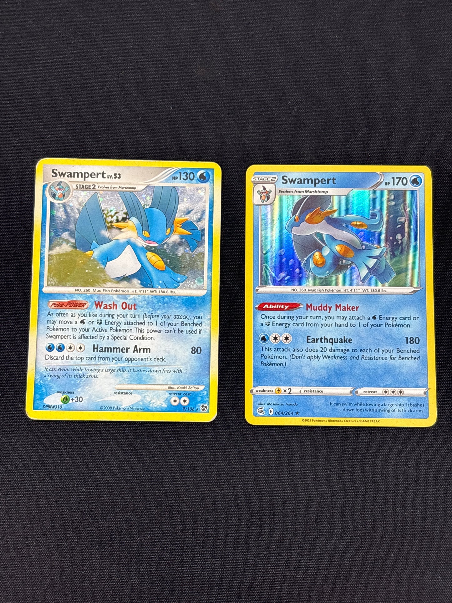 Auction Lot 68: Swampert Pokemon Holo Rare Card Lot Conditions Vary