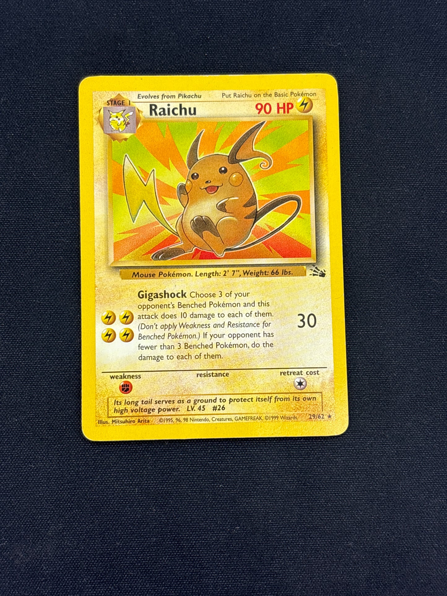 Auction Lot 71: Raichu Non Holo Rare Card Conditions Vary
