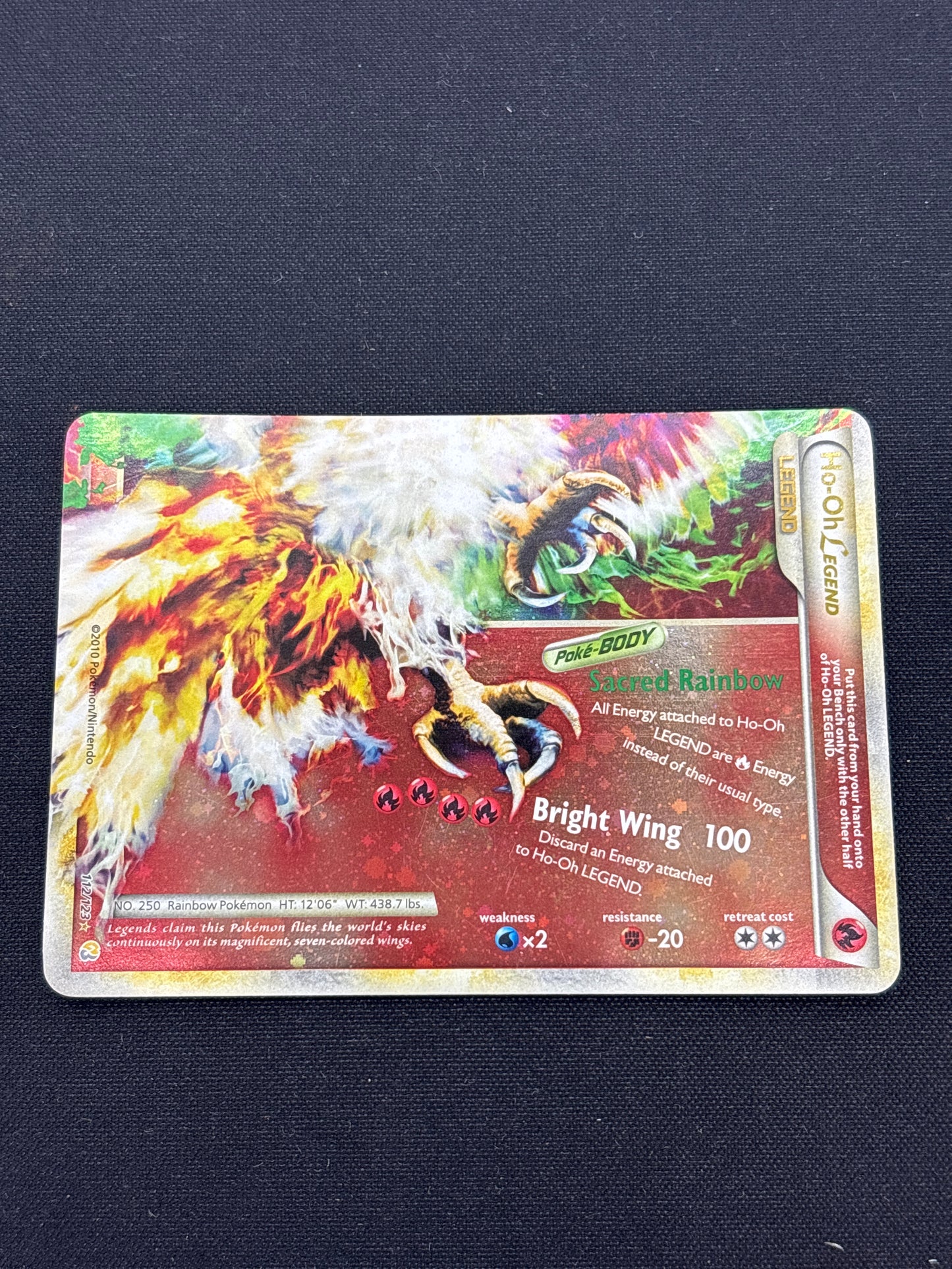 Auction Lot 2: Pokemon Cards Ho-Oh Legend Bottom Half Condition Vary