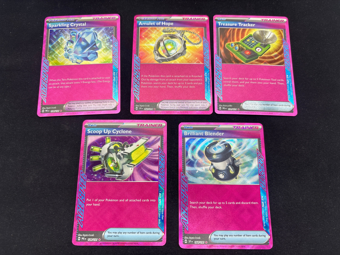 Auction Lot 161: Pokemon Cards Lot of 5 Assorted ACE Specs Conditions Vary